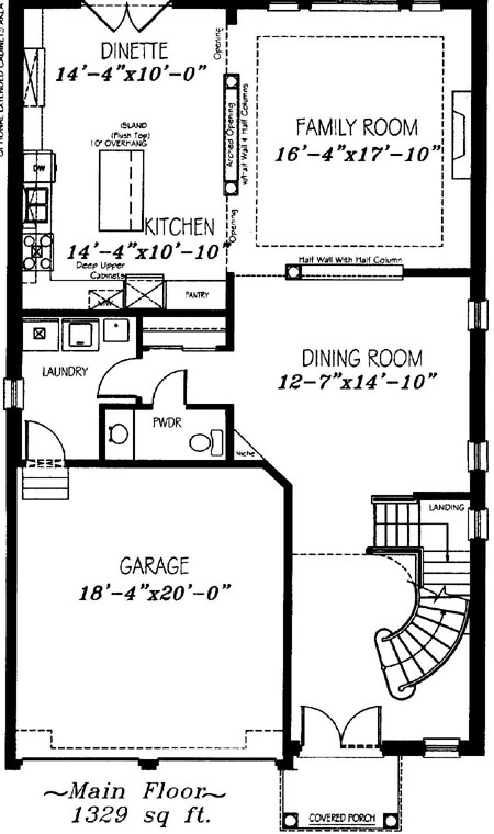 The pebblebeach - Main Floor - Floorplan